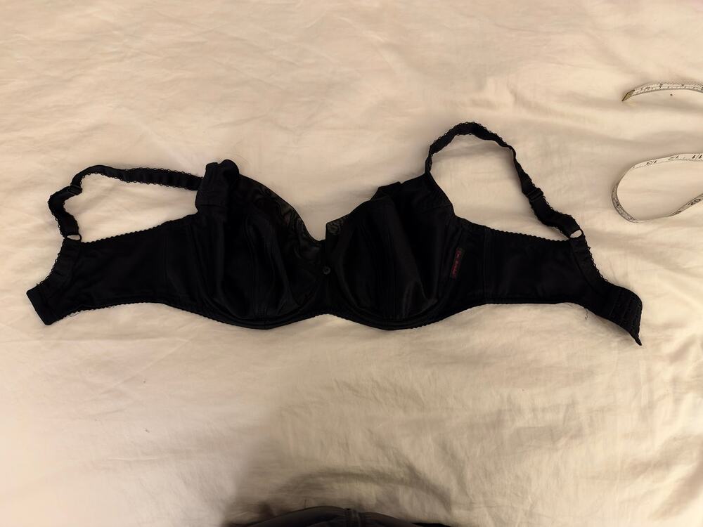 Ewa Michalak Black Underwire Bra 85FF Full Bust Wear Disclosed